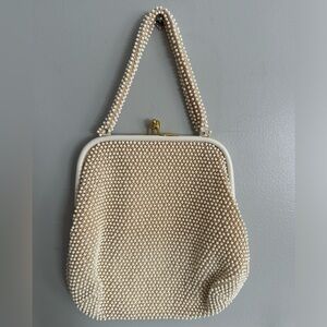 Vintage Beaded Kiss Lock Handbag